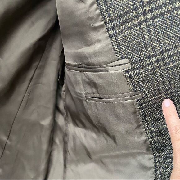 Corneliani Men’s Grey Check Wool Cashmere Blazer 50R - Picture 8 of 11